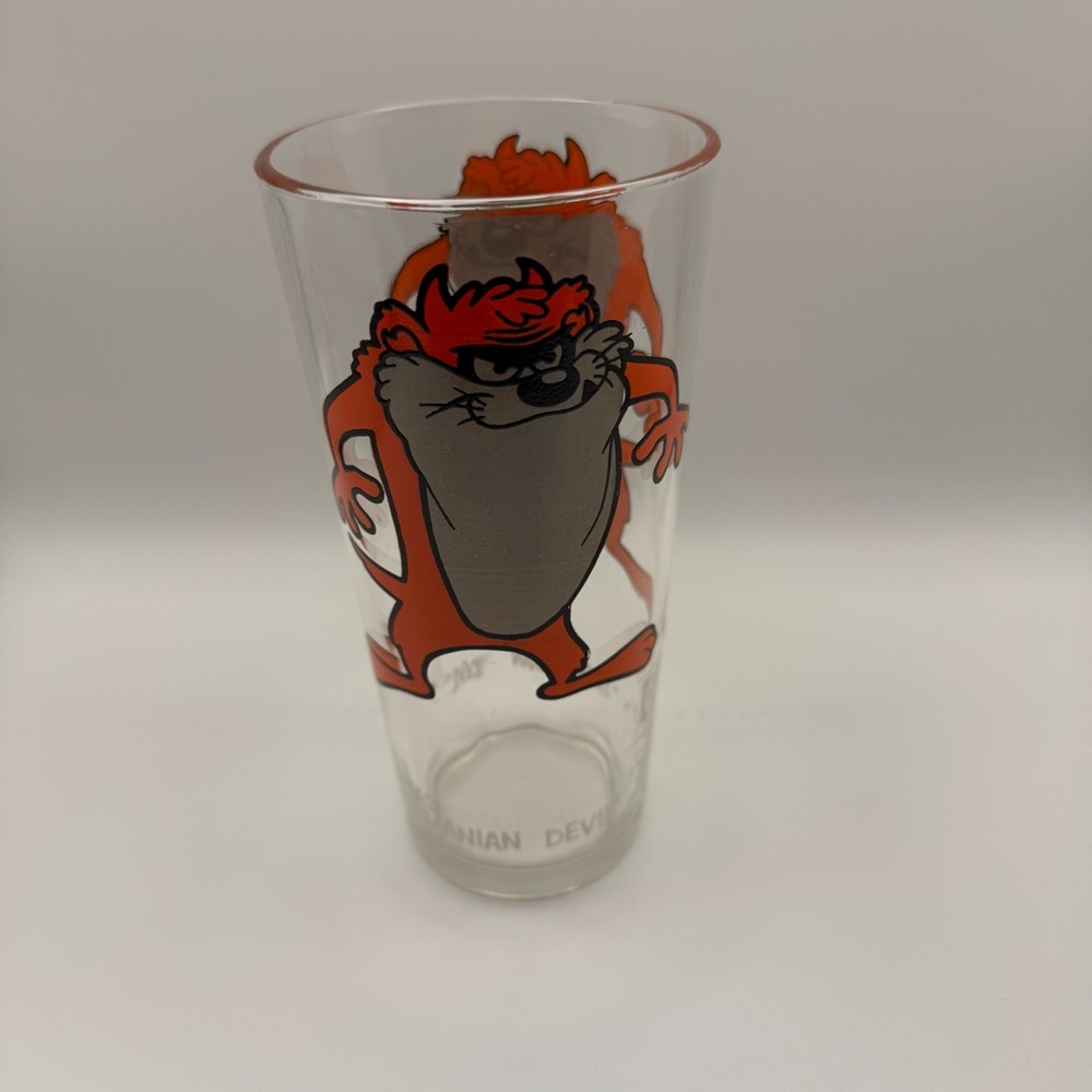 Vintage Tazmanian Devil 1973 Pepsi Collectors Glass Looney Tunes Character